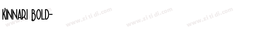 Kinnari Bold字体转换